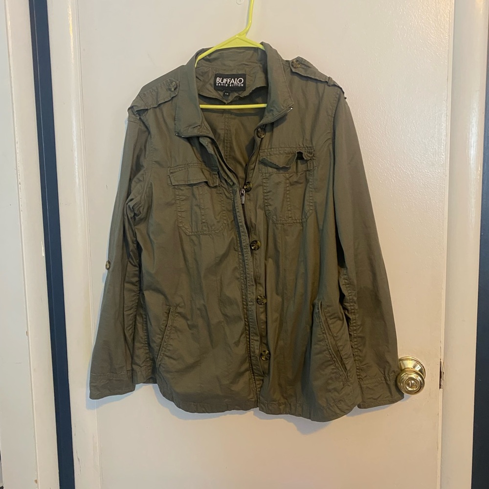 Buffalo David Bitton Green Utility Jacket